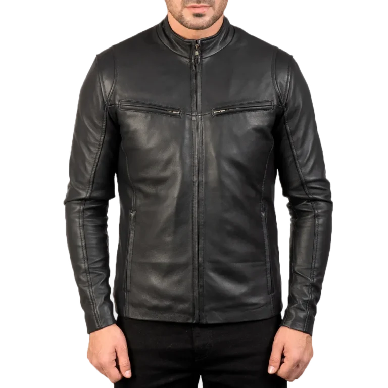 Ionic Black Leather Jacket